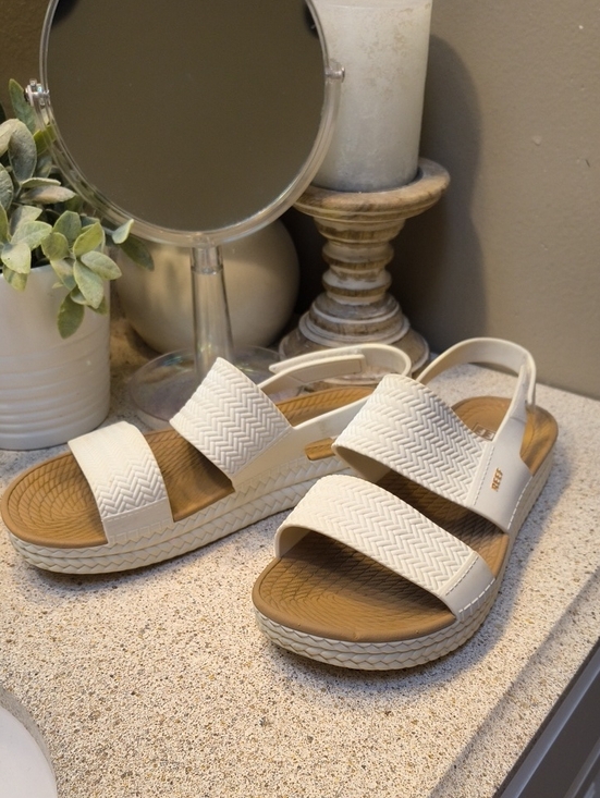 Reef Shoes - Reef Women’s Off White Dual-Strap Slingback Sandals